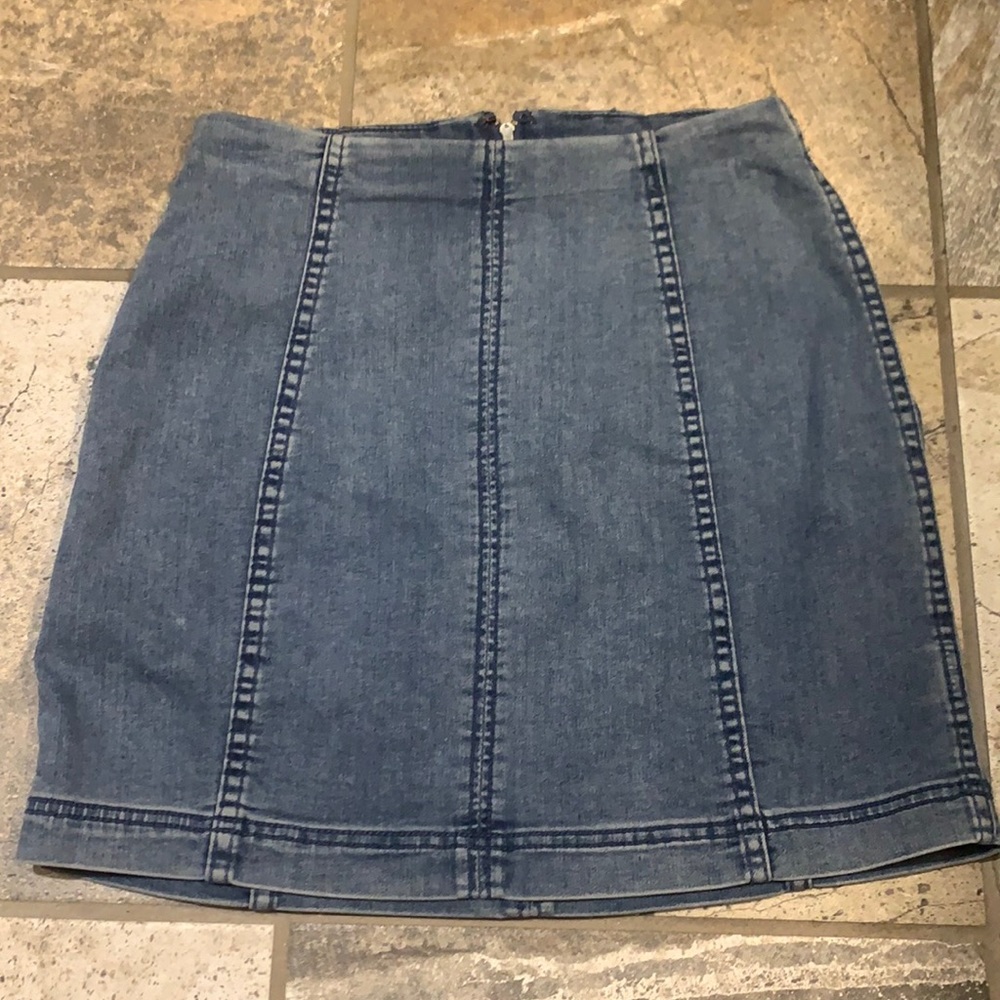 Free People Denim Mini skirt